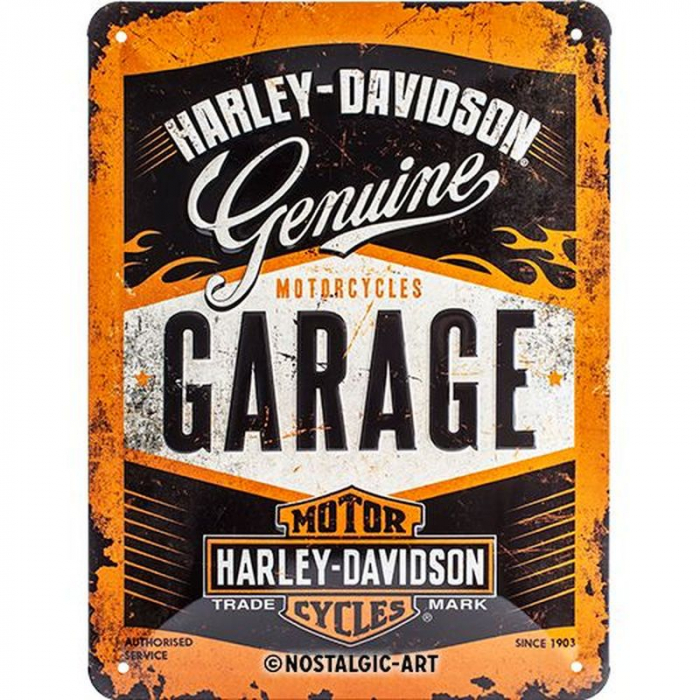 Blechschild Harley Garage 1